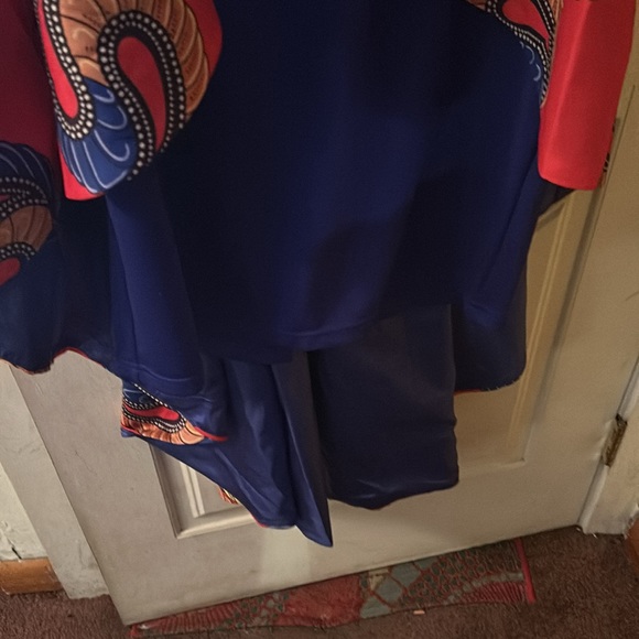 African Print High Low Dress - Picture 9 of 9